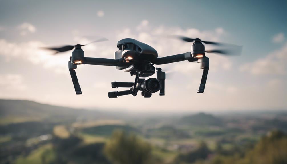 camera range in drones