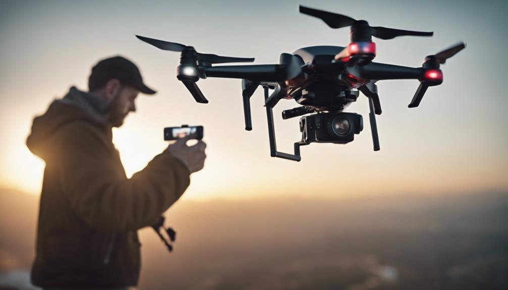 innovative filming with drones